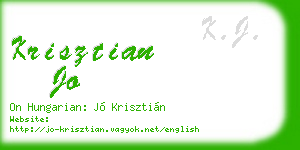 krisztian jo business card